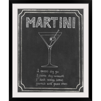 « iii », affiche rétro Chalkboard Cocktails