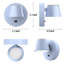 Applique murale à pile rechargeable à rotation sur 360 ° avec télécommande-122353353