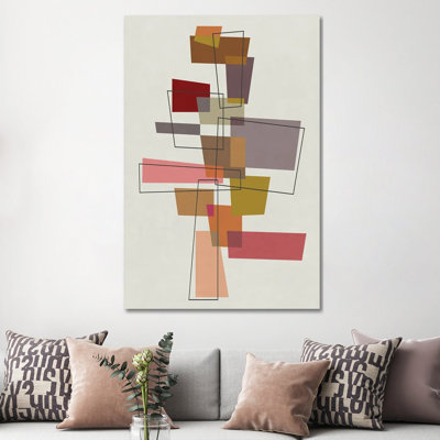 Connected Parts by Angel Estevez - Floater Frame Print on Canvas