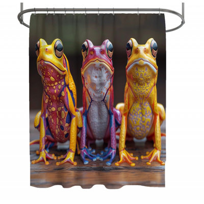 Frogs Animal Vivid Shower Curtain