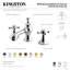Robinet de salle de bain espacé Kingston-12624286