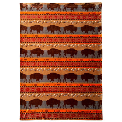 Paire de rideaux obscurcissant Roisson Bison Southwestern
