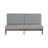 Patio Outdoor Sofa with Cushions-240230500-240230499