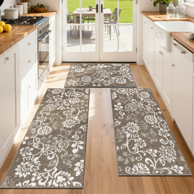 Tapis de cuisine lavable antidérapant l 24 po (ensemble de 3)