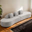 Canapé-lit moderne incurvé en tissu polyvalent avec trois coussins de 130,5 po de largeur Boneless-1593159428