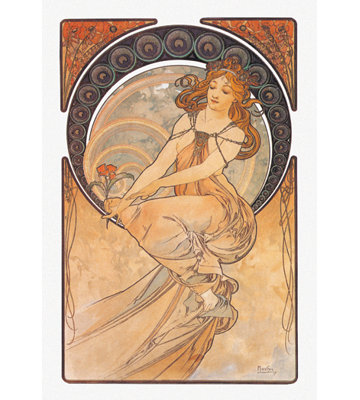 by Alphonse Mucha Graphic Art Print
