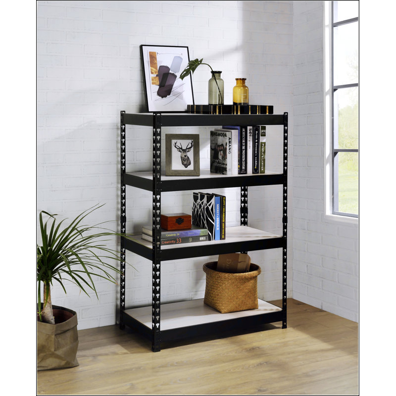 Natural & Black Finish Bookshelf