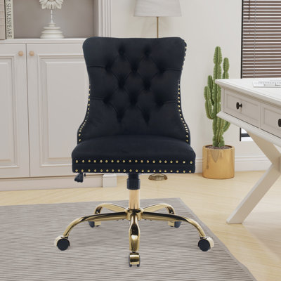 Velvet Tufted Office Chair