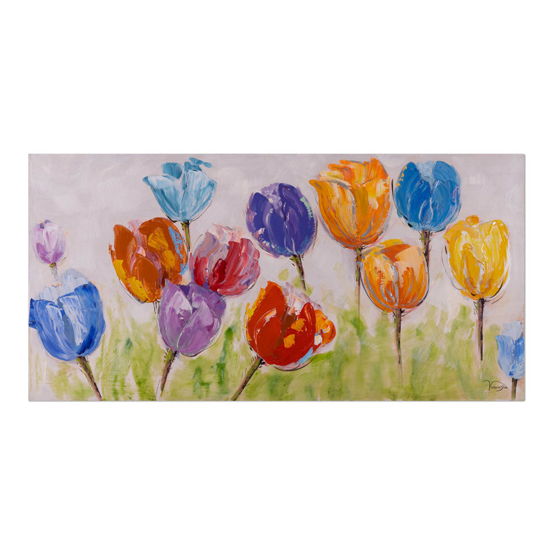 Flowers of Joy Hand Painted Acrylic Painting