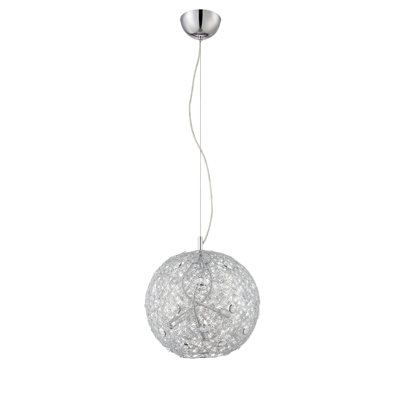 Luminaire suspendu sphère unique 3 lumières McManus