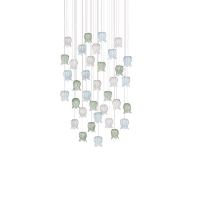 Polpo 7-Light Round Multi-Drop Pendant