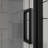 30 - 31.2" Adjustable Width Pivot Glass Shower Door, 1/4 Inch (6mm) Tempered Glass, 180° Pivot, Heavy Duty Zinc Alloy Handle, Water Leakage Prevention Magnetic Strips Black Finish, Rotatable Bi-119004634