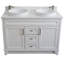 Ensemble de meuble-lavabo double 49 po Brickley