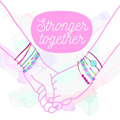" Friends Holding Hands "