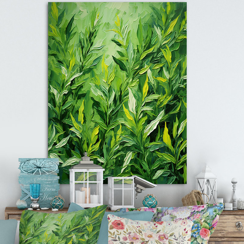 Herbs Tarragon Tales 1 - Art mural herbes florales, Cadre photo argenté, H 32 po x l 24 po