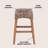 Maui Rustic Bohemian Hyacinth/Wood Backless Stool-958703060-997074875