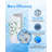 DAYEAR Cold Plunge Filter Cartridge 20 Micron Pleated Sediment Filter 5"x2.5" (8 Pack) Replaces Most Compatible with Cold Plunge Chiller,Ice Bath Chiller
