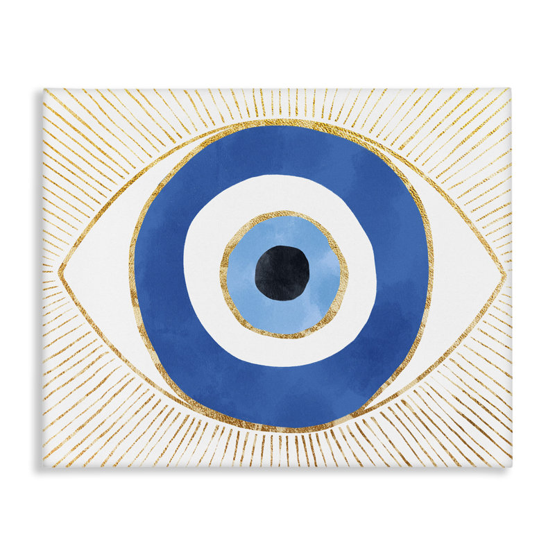 «Evil Eye Shape» par Ziwei Li - impression sur toile tendue, H 30 po x l 40 po x P 1,5 po