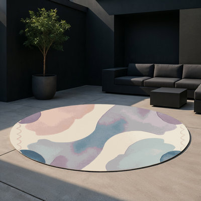 Tapis intérieur et extérieur Oceanic Whirl