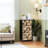 4 Drawer Dresser for Bedroom, Narrow Chest of Drawers, Wooden Top and Study Iron Frame 18"x37.5"-(WxH)