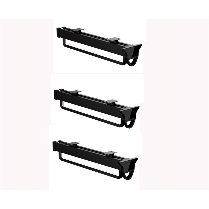 Porte-pantalons extensible avec glissière, H 3,42 po x l 2 po x P 20 po
