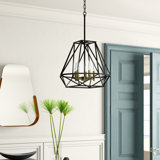 5 - Light Dimmable Lantern Geometric Chandelier