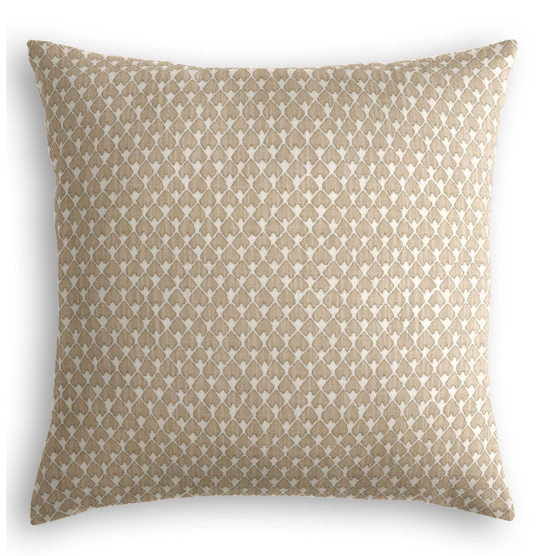 Geometric Cotton Reversible Throw Pillow, 16" x 16", Gray/Charcoal