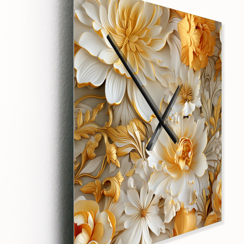 Jameer - Horloge murale moderne bohémienne et éclectique, H 28 po x l 12 po x P 1 po
