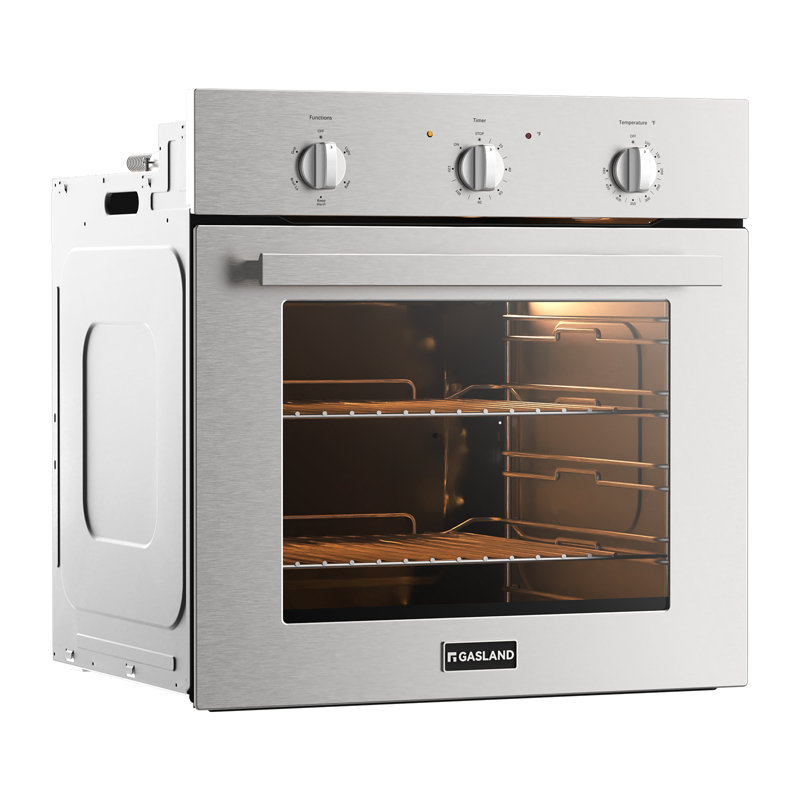 24" 2.79 cu. ft. Electric Single Wall Oven with 5 Cooking Functions, Silver