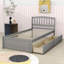 Lit plateforme simple avec tiroirs et rangement-111978729