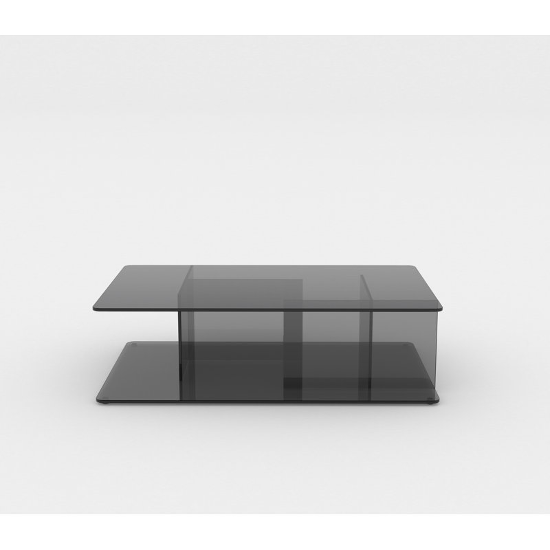 Lucent Glass Coffee Table, Smoke