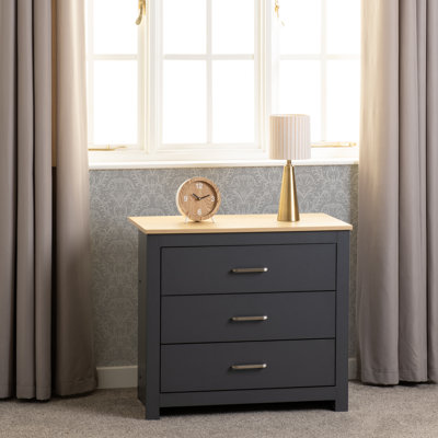 Henryville 80cm W 3 - Drawer Chest of Drawers