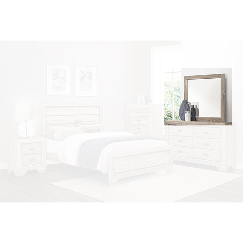 Miroir pour commode Hareld, Naturel