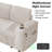 85-Inch 3-Seater Sofa Bed With Adjustable Backrest, Foldable Coffee Table, Cup Holders, Usb & Type C Ports, Storage Pockets, Perfect For Home, Hotel, Apartment, And Dorm-1181711912