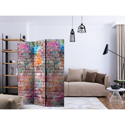135cm W x 172cm H 3 - Panel Wood Folding Room Divider