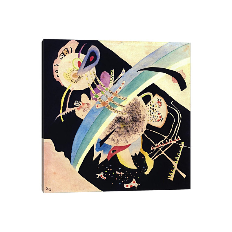 Study For "Circles On Black" by Wassily Kandinsky - Wrapped Canvas Painting, 93.98 cm H x 93.98 cm W x 1.91 cm D