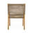 Outdoor Patio Acacia Wood Wicker Club Chair