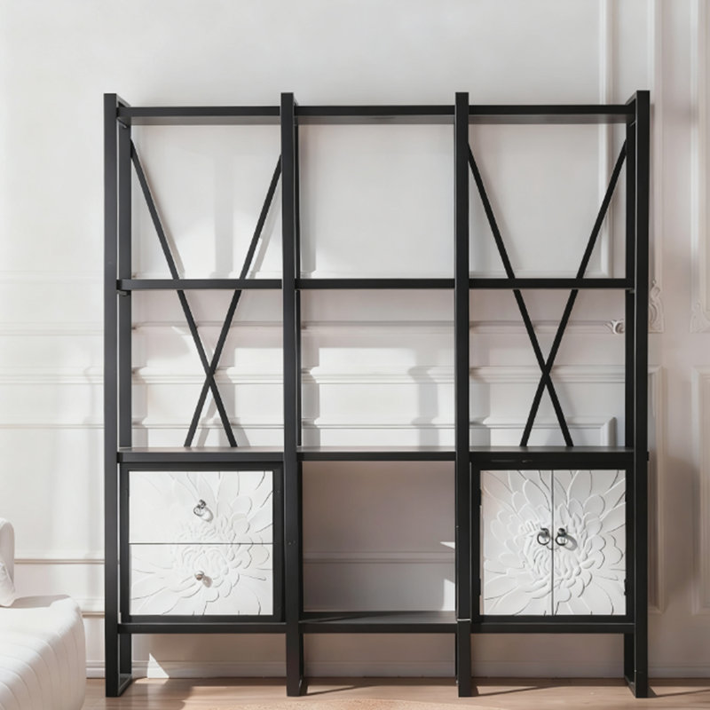 Vitrine moderne en fer noir