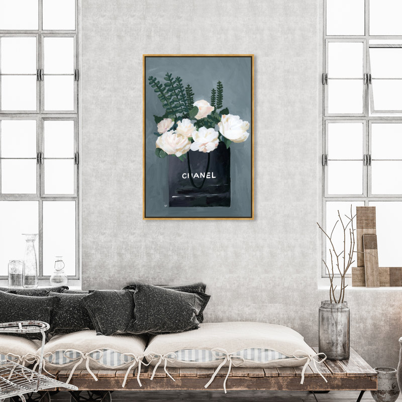 " Floral And Botanical Precious Finds Florals " Painting Print, Gold Framed, 54" H x 36" W