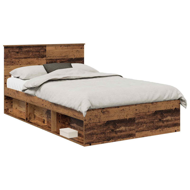Bed Frame, Small Double (4'), Old Wood