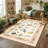 Area Rugs Floral Washable Rugs Living Room Area Rugs Boho Bedroom Rug Non Slip Botanical Floor Carpet for Dining Room Home Office Farmhouse-733008317