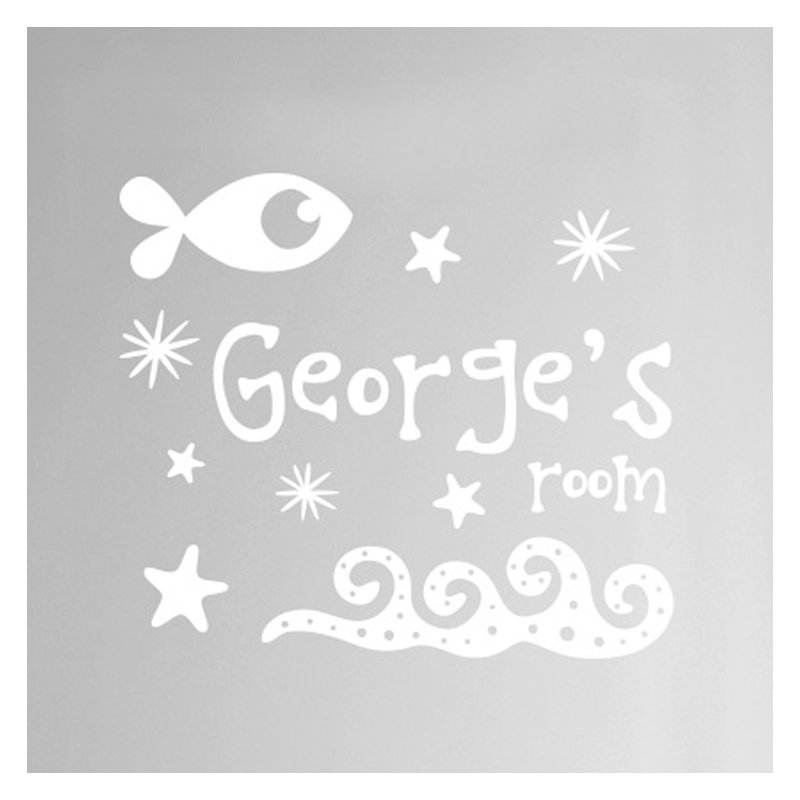 Nautical & Beach Wall Decal, White
