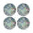 Impressionism Vegan Leather Round Pebble Placemat-50817632
