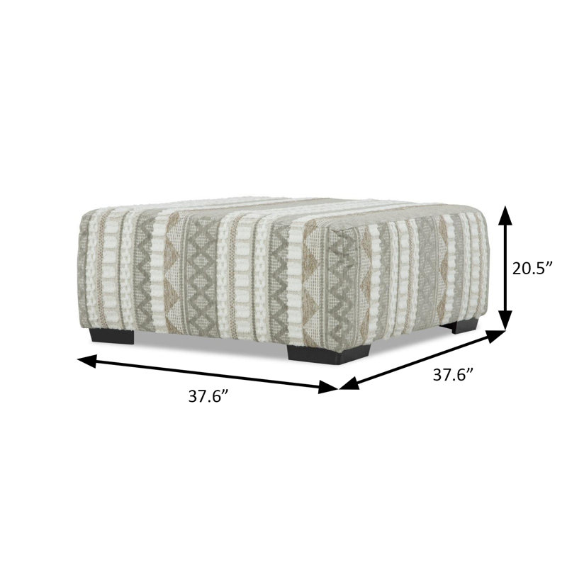 Repose-pieds l 37,6 po, beige / ivoire