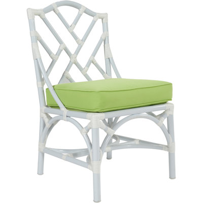 Chippendale Outdoor Dining Side Chair with Sunbrella® Cushions
