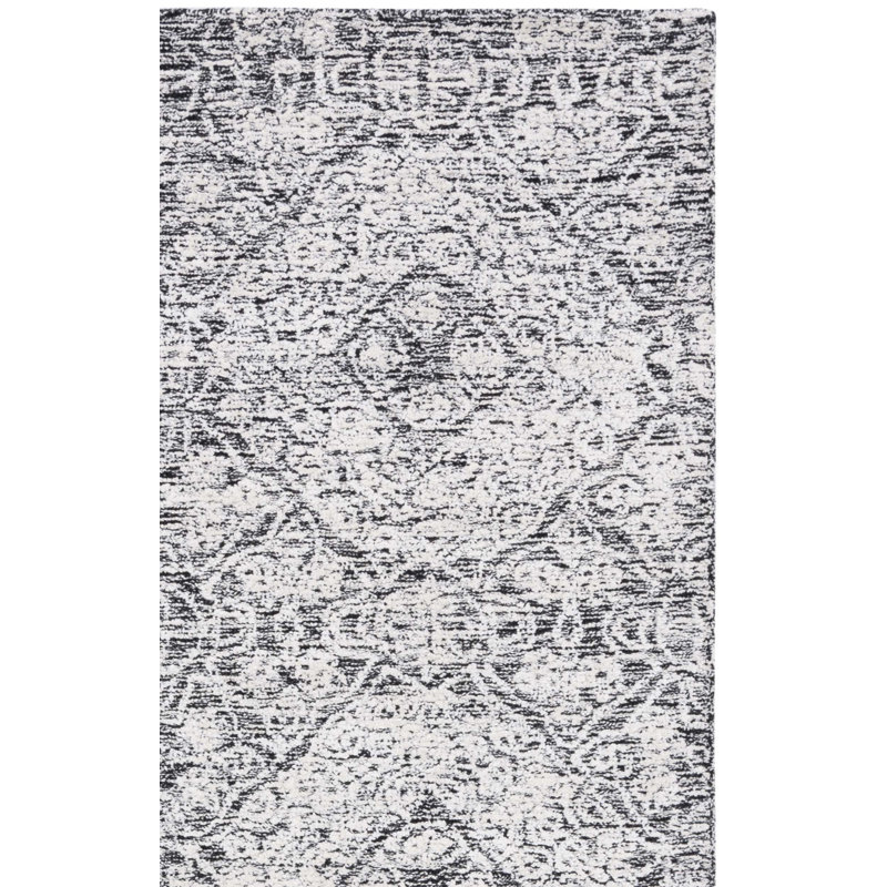 Tapis en laine / coton touffeté à la main Bathsheba, Tapis de couloir 2 pi 3 po x 8 pi