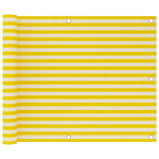 Ceti 0cm H x 118.11cm W Yellow And White Plastic Yard/Privacy Fence