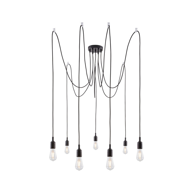 Ketil 7 - Light Black Cluster Pendant