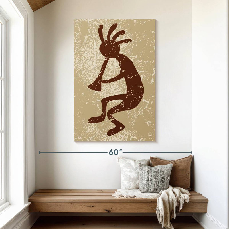 Lelar Native American Deity Grunge, 48" H x 32" W