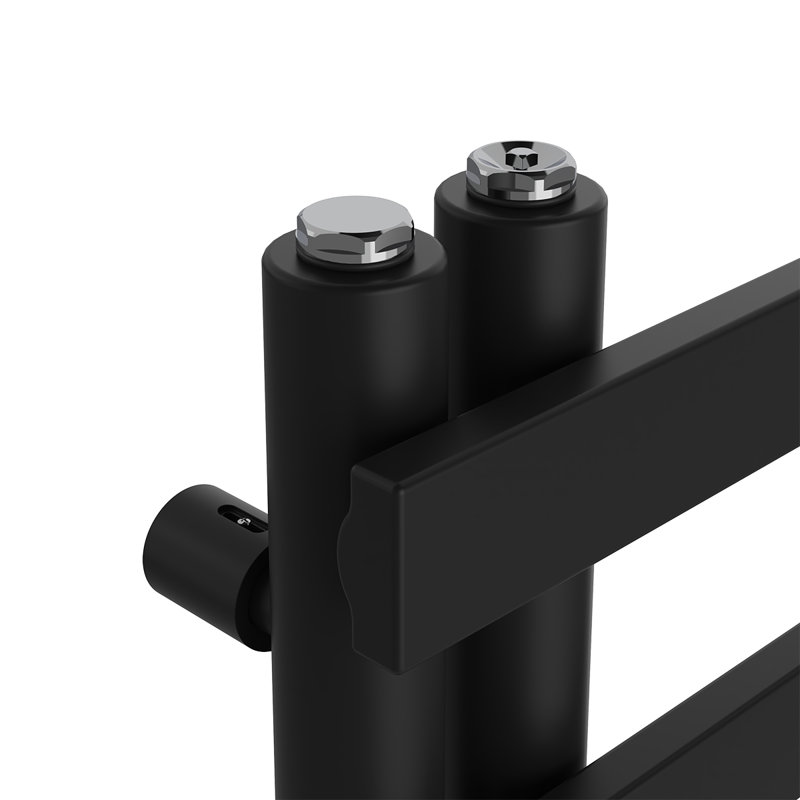 Briac Designer Towel Rail Heated Towel Rails, Black